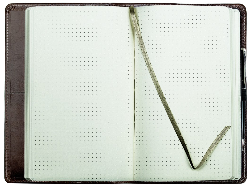 Notizbuch DIN A5 schmal | Echtleder | VINTAGE dunkelbraun