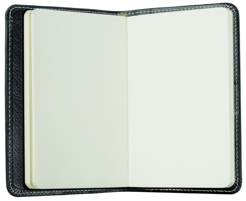 Notizbuch Pocket Format | Echtleder | VINTAGE schwarz
