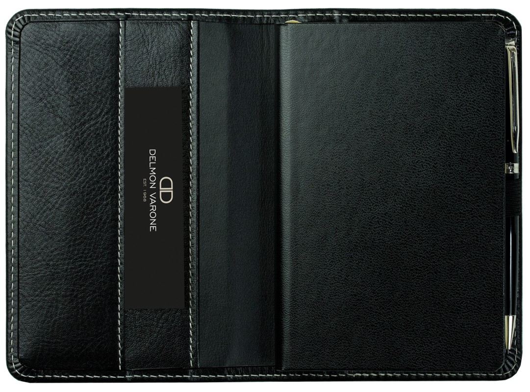 Notizbuch Pocket Format | Echtleder | VINTAGE schwarz