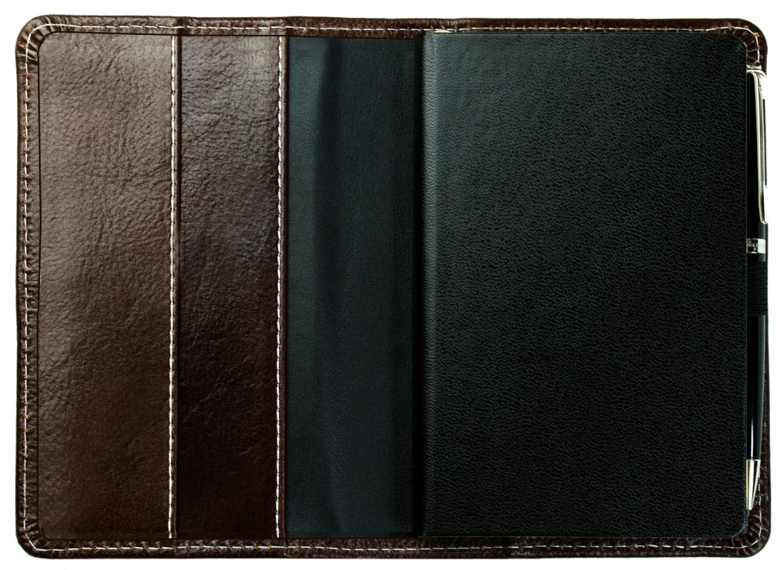 Notizbuch Pocket Format | Echtleder | VINTAGE dunkelbraun