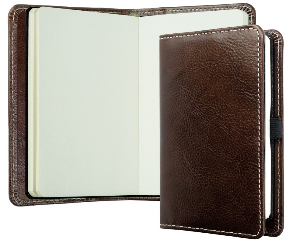 Notizbuch Pocket Format | Echtleder | VINTAGE dunkelbraun