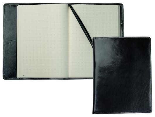 Notizbuch cirka DIN B5 PREMIUM LEDER VINTAGE Anilin schwarz