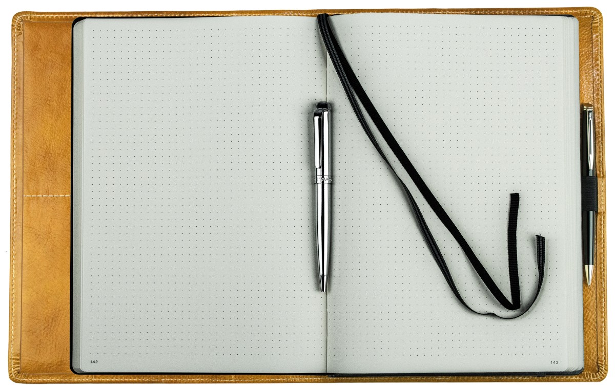 Notizbuch DIN B5+ | Echtleder | VINTAGE hellbraun