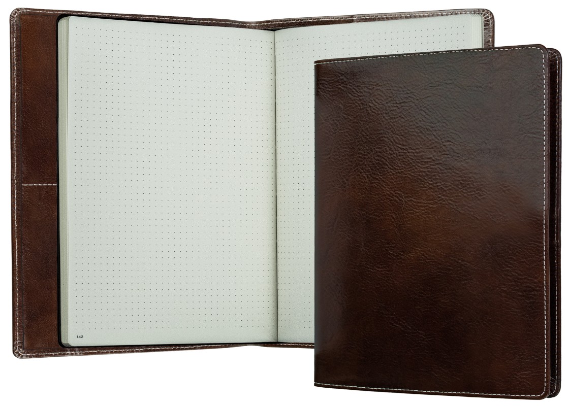 Notizbuch DIN B5+ | Echtleder | VINTAGE dunkelbraun