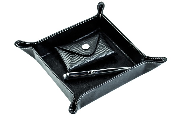 Preview: Taschenleerer PREMIUM LEDER VINTAGE Anilin schwarz