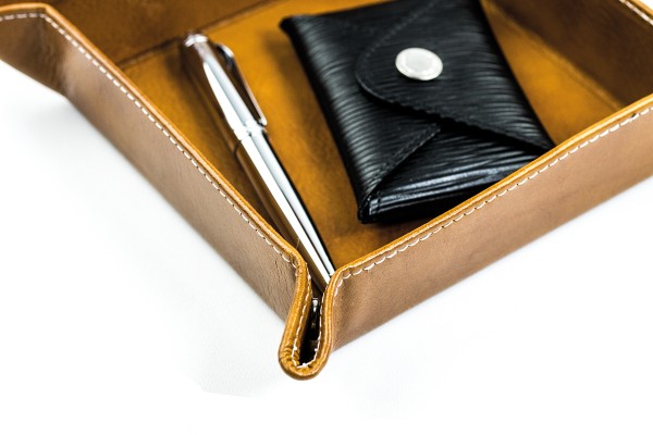 Preview: Taschenleerer PREMIUM LEDER VINTAGE Anilin cuoiobraun