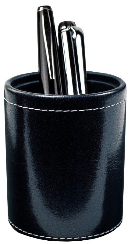 Stifteköcher PREMIUM LEDER VINTAGE schwarz