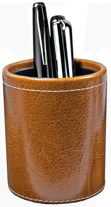 Stifteköcher PREMIUM LEDER VINTAGE cuoiobraun