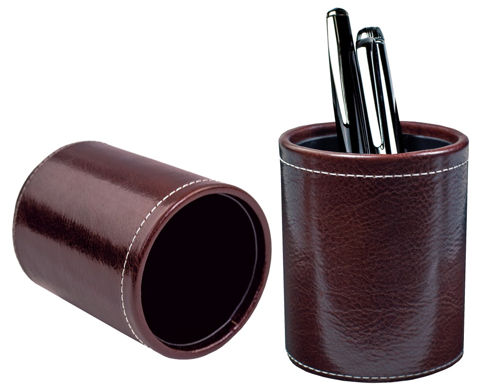 Stifteköcher PREMIUM LEDER VINTAGE marrone