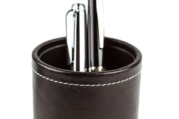 Stifteköcher PREMIUM LEDER VINTAGE marrone