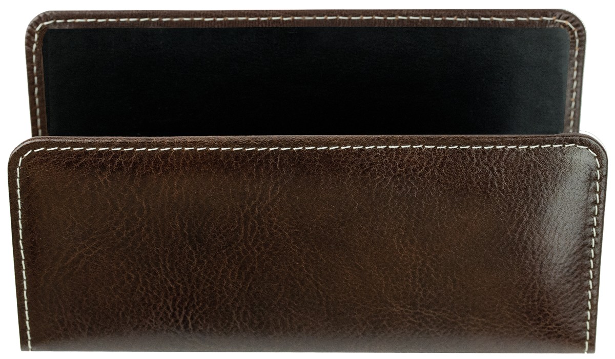 Briefständer PREMIUM LEDER VINTAGE marrone