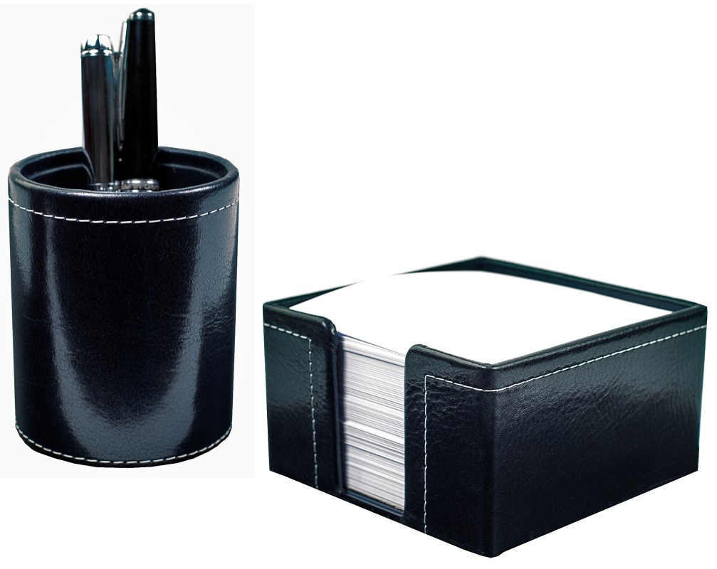 Zettelkasten PREMIUM LEDER VINTAGE schwarz