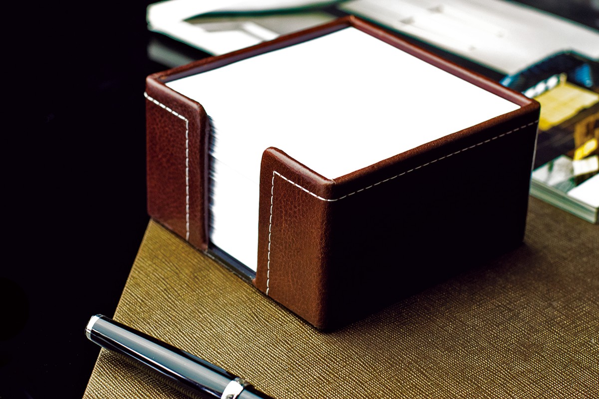 Zettelkasten PREMIUM LEDER VINTAGE marrone
