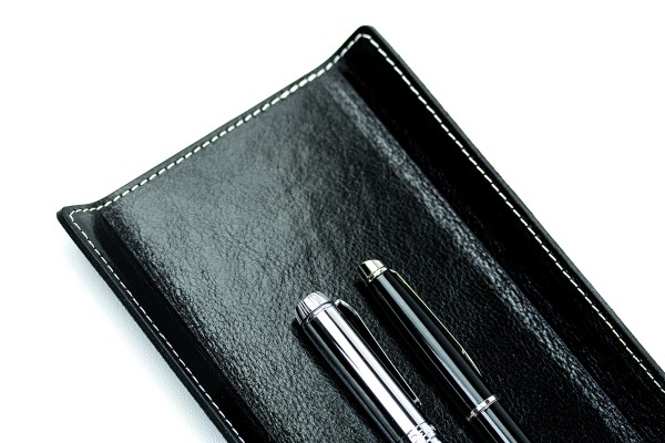 Federschale PREMIUM LEDER VINTAGE schwarz