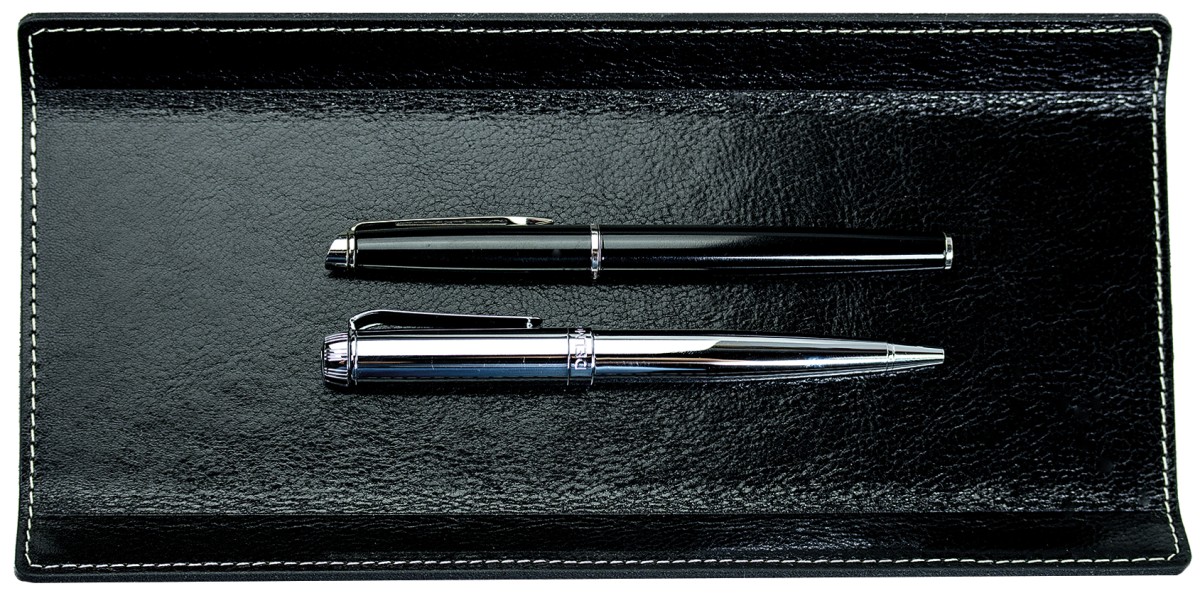 Federschale PREMIUM LEDER VINTAGE schwarz