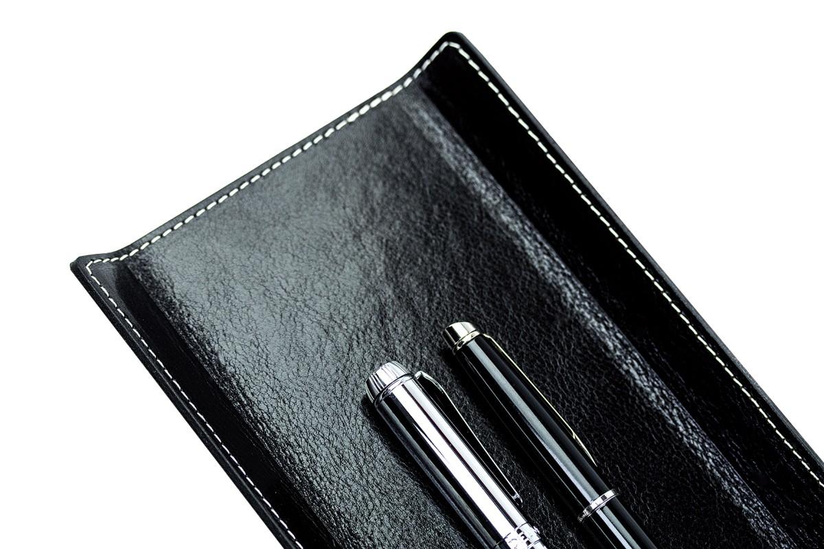 Federschale PREMIUM LEDER VINTAGE schwarz