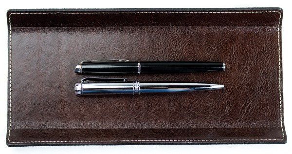 Federschale PREMIUM LEDER VINTAGE marrone