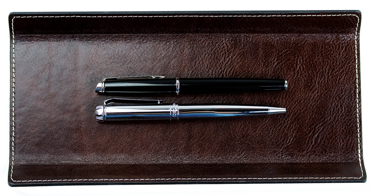 Federschale PREMIUM LEDER VINTAGE marrone