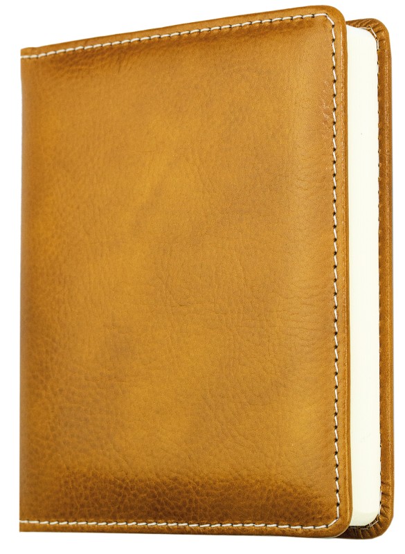 3 Jahreskalender (vergleichend) PREMIUM LEDER VINTAGE Anilin cuoiobraun