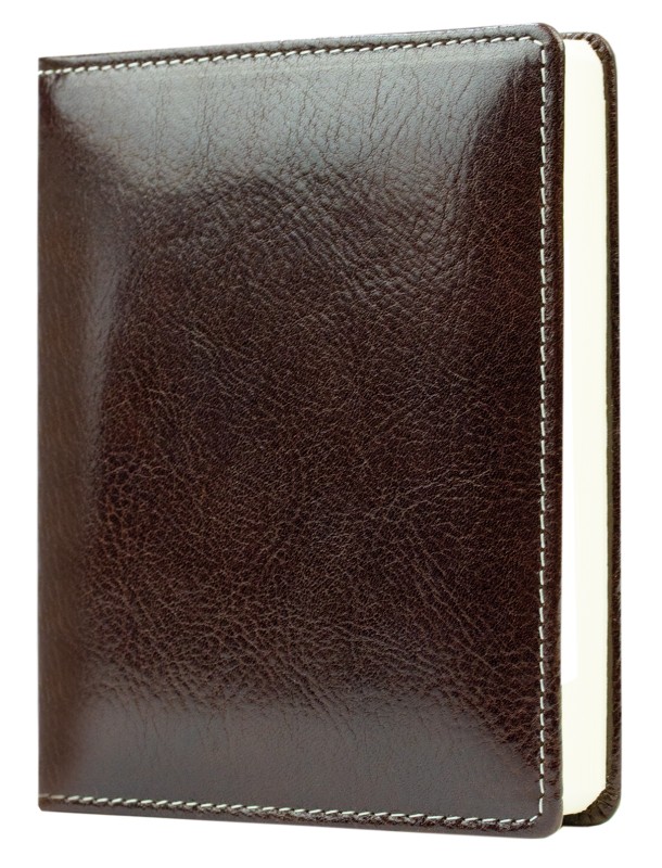 3 Jahreskalender (vergleichend) PREMIUM LEDER VINTAGE Anilin marronebraun