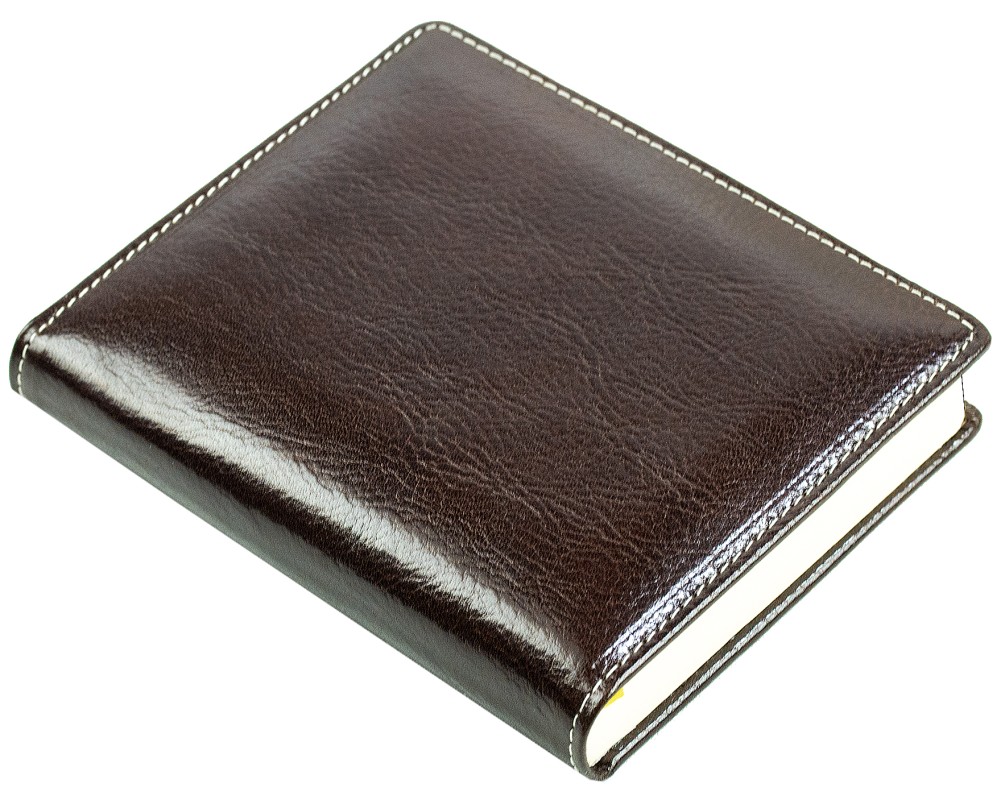 3 Jahreskalender (vergleichend) PREMIUM LEDER VINTAGE Anilin marronebraun