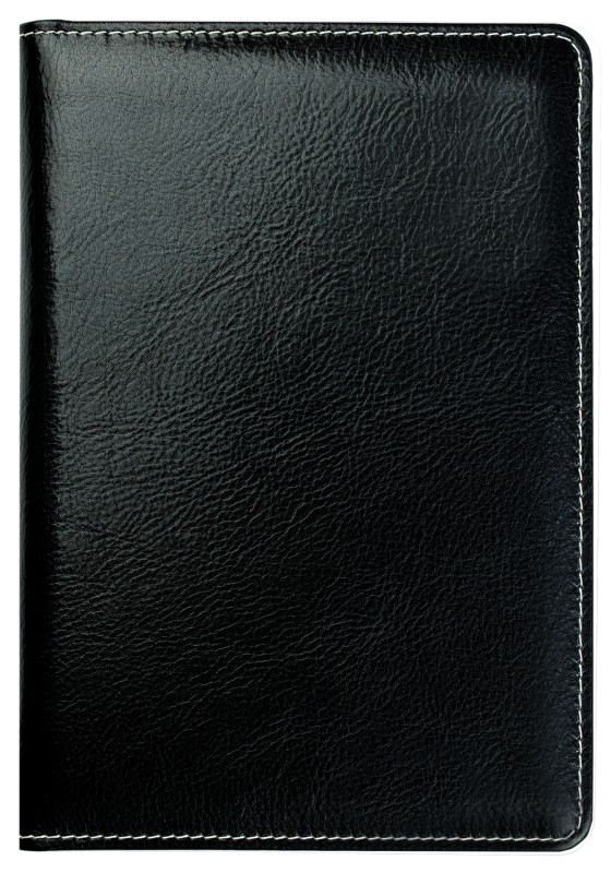 5 Jahreskalender (vergleichend) PREMIUM LEDER VINTAGE Anilin schwarz