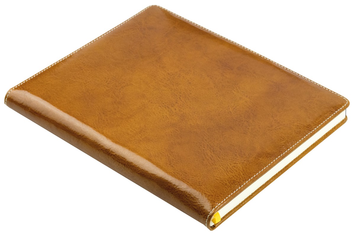 Gästebuch (gebunden) | Echtleder | VINTAGE hellbraun