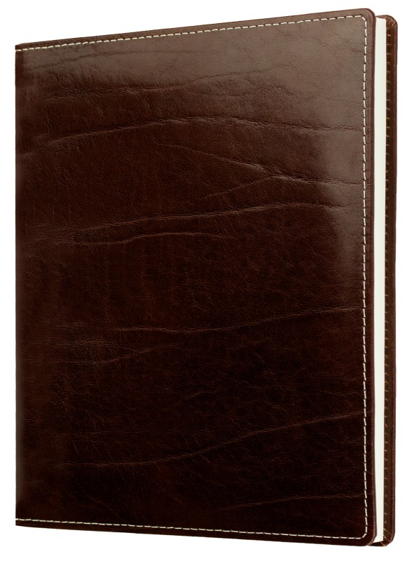 Gästebuch (gebunden) | Echtleder | VINTAGE dunkelbraun
