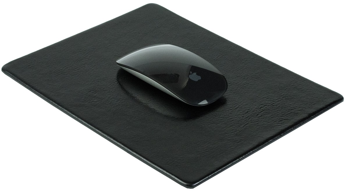 Mousepad PREMIUM LEDER VINTAGE Anilin schwarz