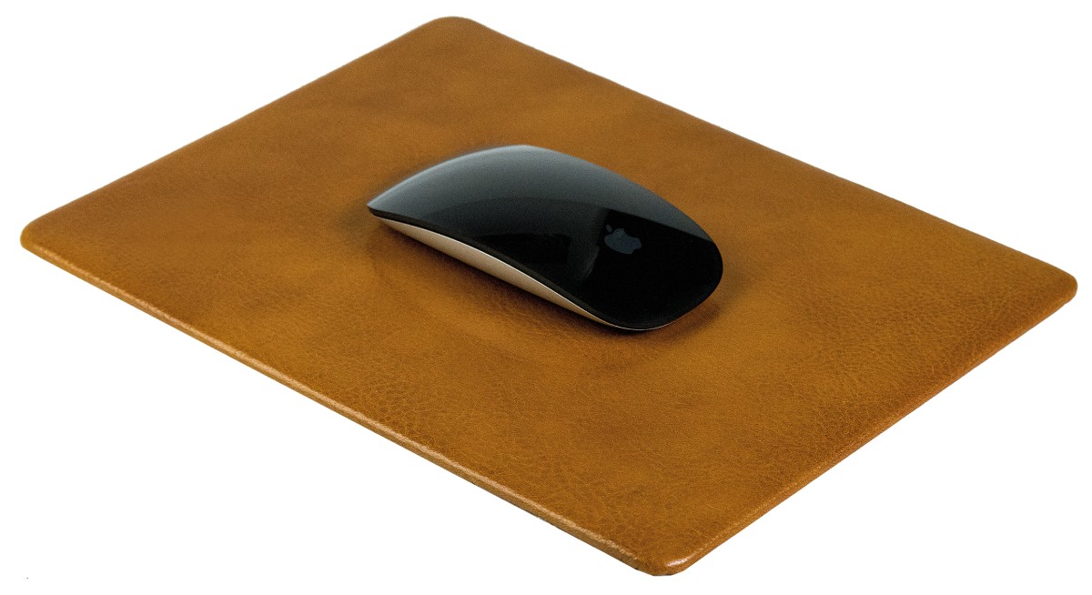 Mousepad PREMIUM LEDER VINTAGE Anilin cuoiobraun