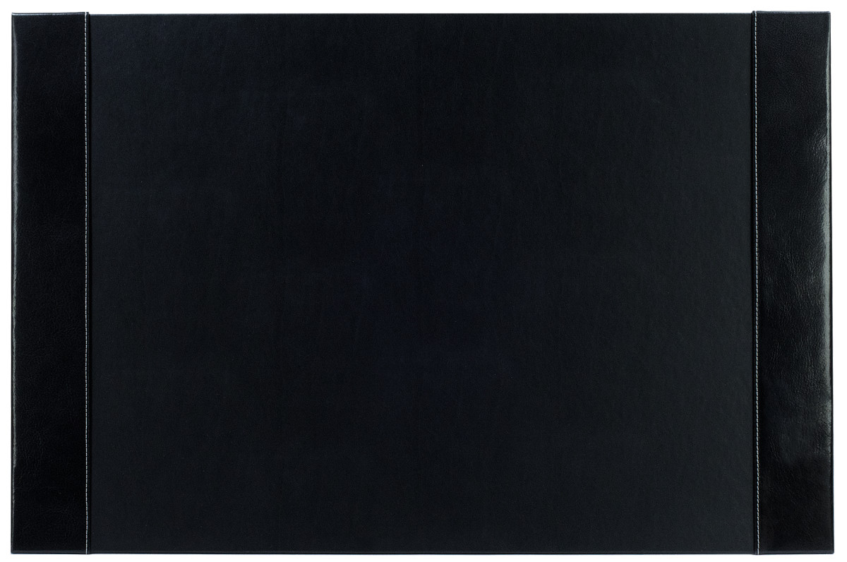Schreibunterlage mit 2 Seitenleisten PREMIUM LEDER VINTAGE Anilin schwarz