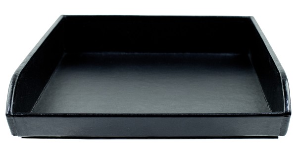 Preview: Briefablagekasten PREMIUM LEDER VINTAGE schwarz