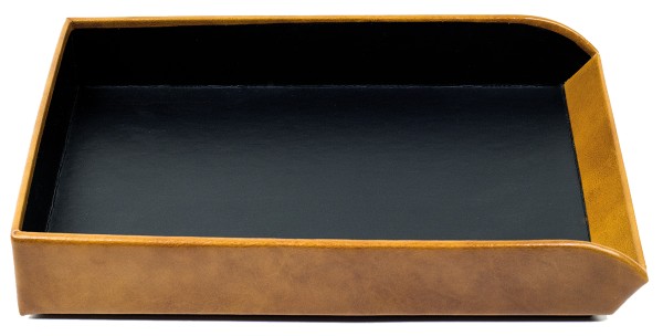 Preview: Briefablagekasten PREMIUM LEDER VINTAGE cuoiobraun