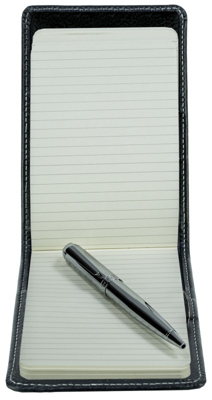 Notizblock Pocket Format | Echtleder | VINTAGE schwarz