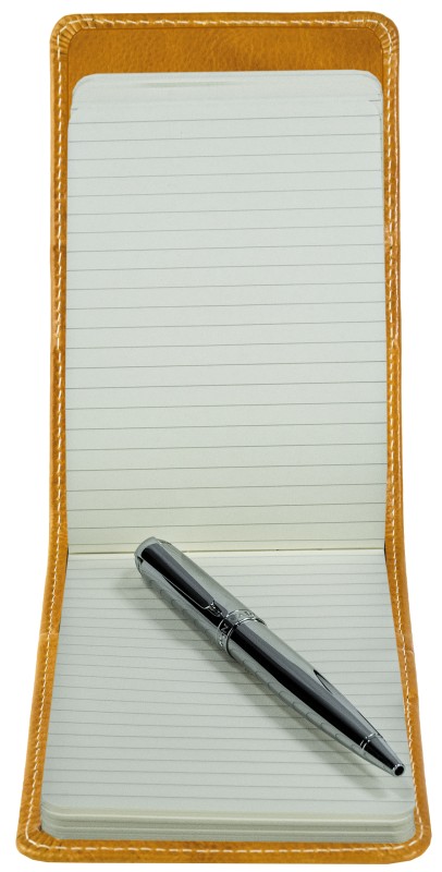 Notizblock Pocket Format | Echtleder | VINTAGE hellbraun