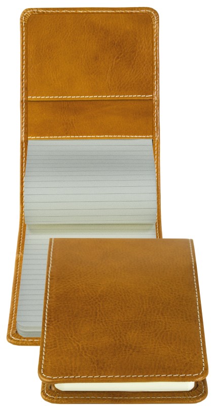 Notizblock Pocket Format | Echtleder | VINTAGE hellbraun