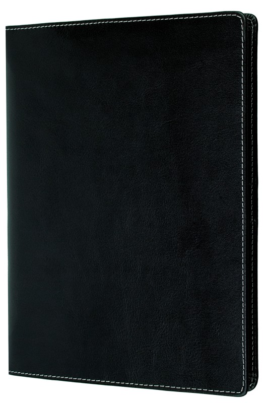 Kalenderbuch DIN B5 für das Jahr 2027 PREMIUM LEDER VINTAGE schwarz (glatt)