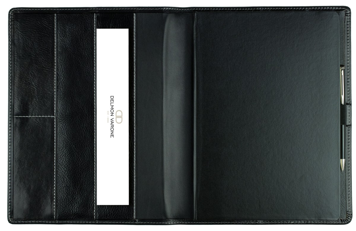 Kalenderbuch DIN B5 für das Jahr 2027 PREMIUM LEDER VINTAGE schwarz (glatt)