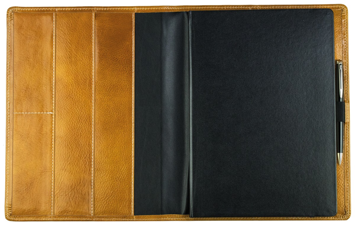 Kalenderbuch DIN B5 für das Jahr 2027 PREMIUM LEDER VINTAGE cuoiobraun (glatt)