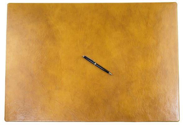 Preview: Schreibunterlage XXL 65x45 PREMIUM LEDER VINTAGE cuoiobraun