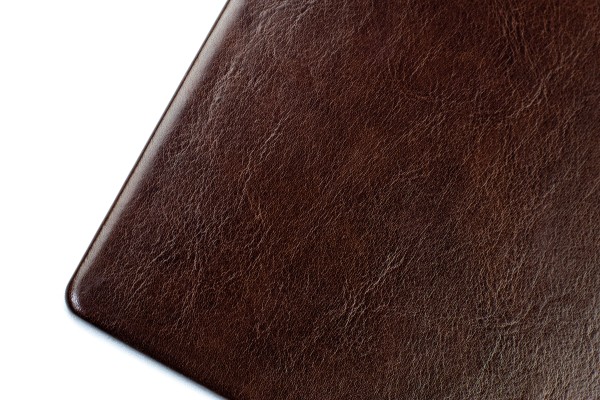 Preview: Schreibunterlage XXL 65x45 PREMIUM LEDER VINTAGE marronebraun