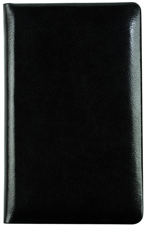 Notizbuch DIN A5 schmal (gebunden) | Echtleder | VINTAGE schwarz