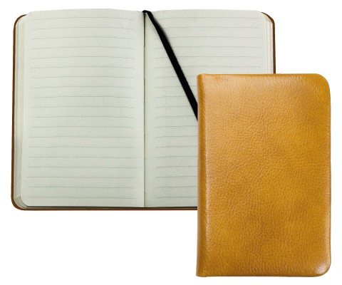 Notizbuch Pocket Format (gebunden) | Echtleder | VINTAGE hellbraun