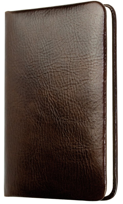 Notizbuch Pocket Format (gebunden) | Echtleder | VINTAGE dunkelbraun