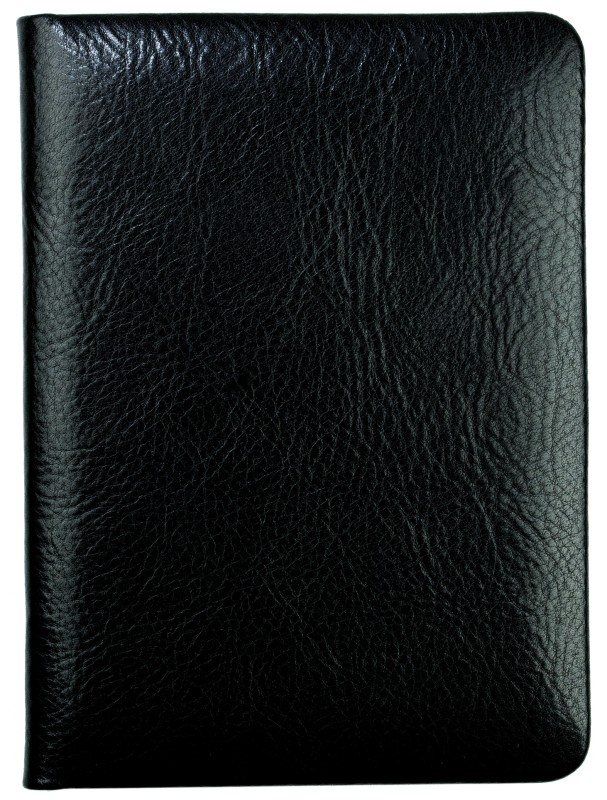 Adressbuch DIN A6+ (gebunden) | Echtleder | VINTAGE schwarz