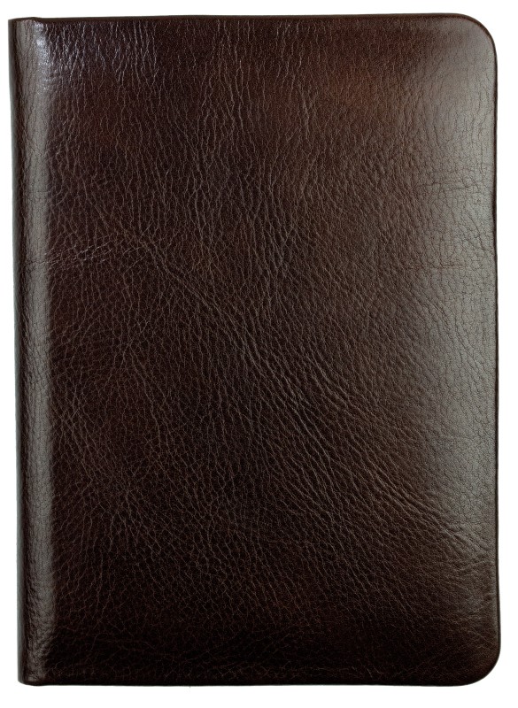 Adressbuch DIN A6+ (gebunden) | Echtleder | VINTAGE dunkelbraun