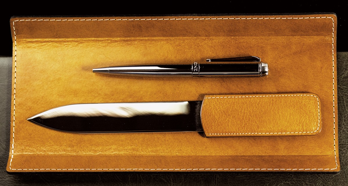Brieföffner PREMIUM LEDER VINTAGE cuoiobraun