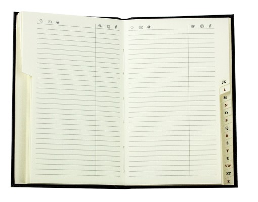 Adressbuch Pocket Format (gebunden) | Echtleder | VINTAGE dunkelbraun