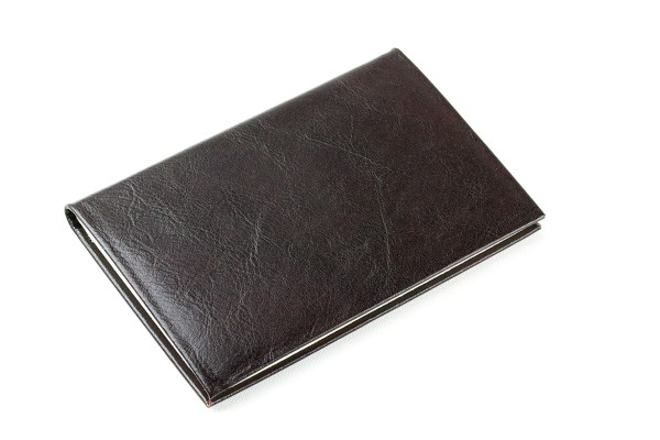 Pocket / Westentaschen Adressbuch (gebunden) PREMIUM LEDER VINTAGE marronebraun