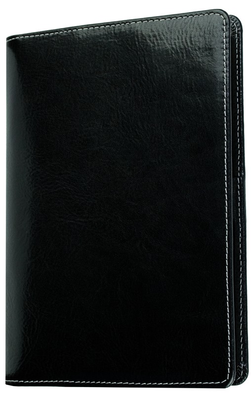 Kalenderbuch DIN A5 für das Jahr 2027 PREMIUM LEDER VINTAGE schwarz